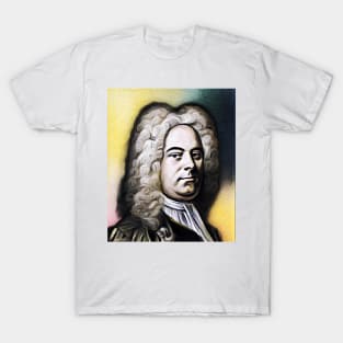 George Frideric Handel Yellow Portrait | George Frideric Handel Artwork 7 T-Shirt